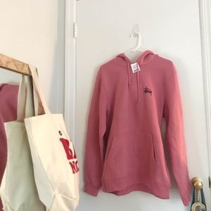 NWT Stüssy Rose Colored Hoodie